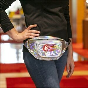 Raising Cane's Silver Metallic Fanny Pack